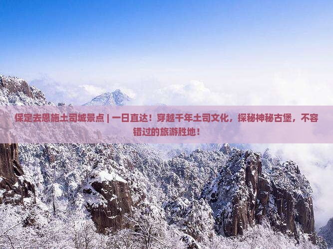 保定去恩施土司城景点
