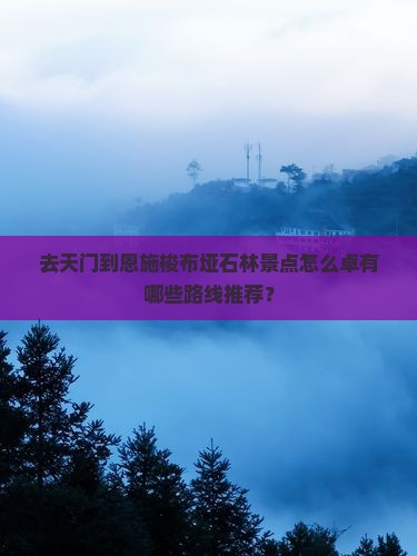 去天门到恩施梭布垭石林景点怎么卓有哪些路线推荐？