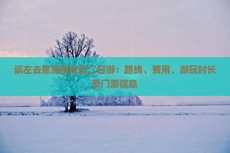 崇左去恩施腾龙洞二日游：路线、费用、游玩时长及门票信息