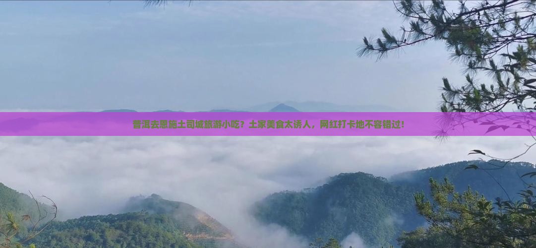 普洱去恩施土司城旅游小吃？土家美食太诱人，网红打卡地不容错过！
