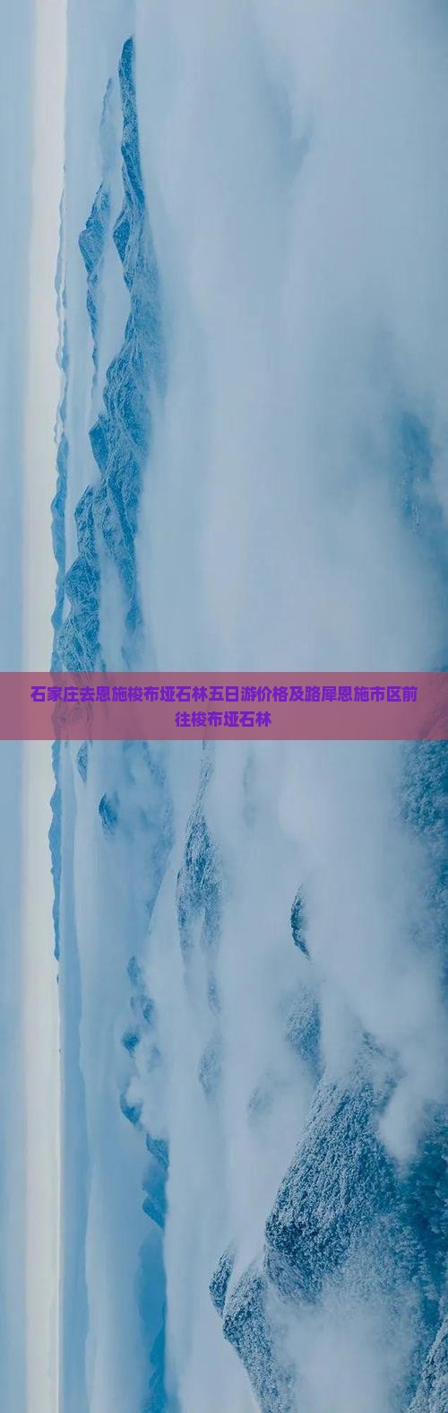 石家庄去恩施梭布垭石林五日游价格及路犀恩施市区前往梭布垭石林