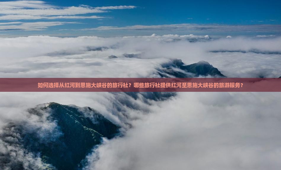 如何选择从红河到恩施大峡谷的旅行社？哪些旅行社提供红河至恩施大峡谷的旅游服务？
