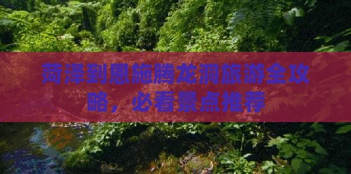 菏泽到恩施腾龙洞旅游全攻略，必看景点推荐