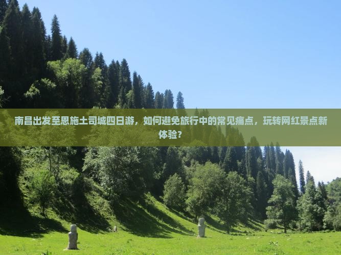 南昌出发至恩施土司城四日游，如何避免旅行中的常见痛点，玩转网红景点新体验？