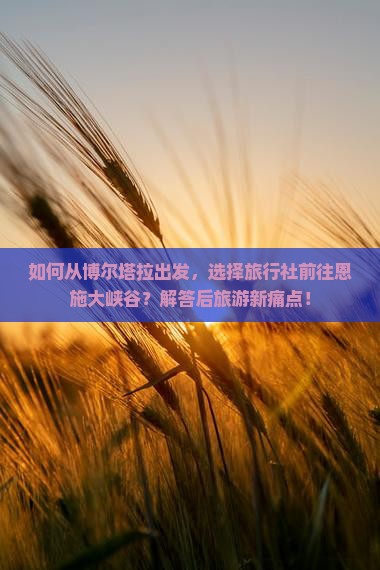 如何从博尔塔拉出发，选择旅行社前往恩施大峡谷？解答后旅游新痛点！
