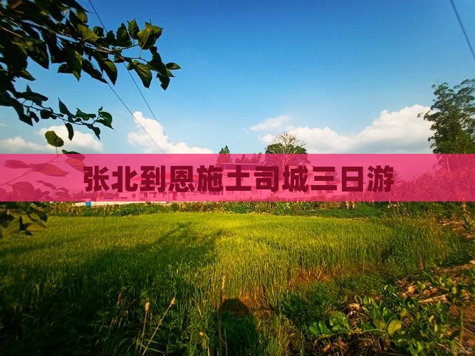 张北到恩施土司城三日游