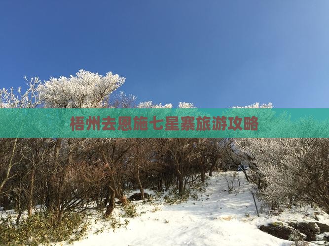梧州去恩施七星寨个人游
