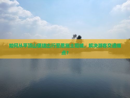 如何从平顶山便捷出行至恩施土司城，解决游客交通痛点？