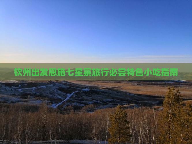钦州出发恩施七星寨旅行必尝特色小吃指南