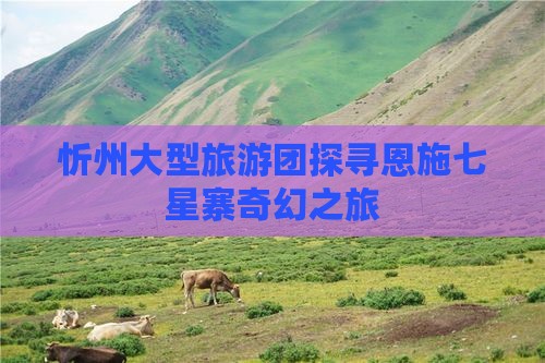 忻州大型旅游团探寻恩施七星寨奇幻之旅