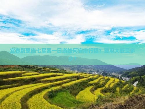 宜春到恩施七星寨一日游如何安排行程？费用大概是多少？