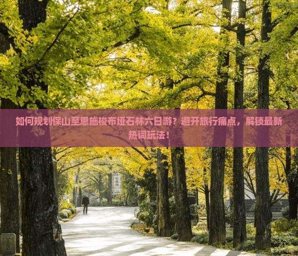如何规划保山至恩施梭布垭石林六日游？避开旅行痛点，解锁最新热词玩法！