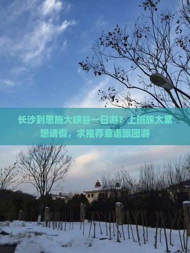 长沙到恩施大峡谷一日游？上班族太累想请假，求推荐靠谱跟团游