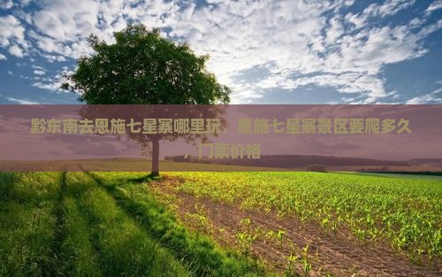 黔东南去恩施七星寨哪里玩，恩施七星寨景区要爬多久，门票价格