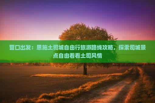 营口出发：恩施土司城自由行旅游路线攻略，探索司城景点自由看看土司风情
