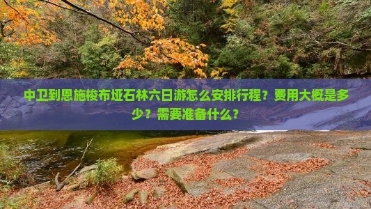 中卫到恩施梭布垭石林六日游怎么安排行程？费用大概是多少？需要准备什么？