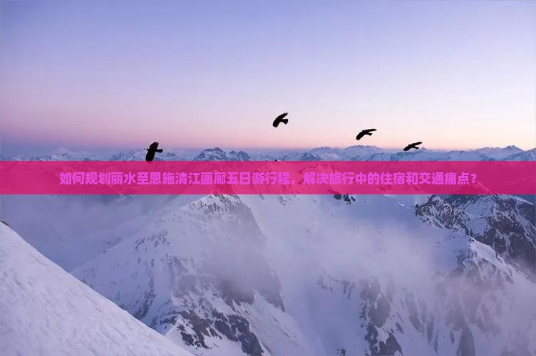 如何规划丽水至恩施清江画廊五日游行程，解决旅行中的住宿和交通痛点？
