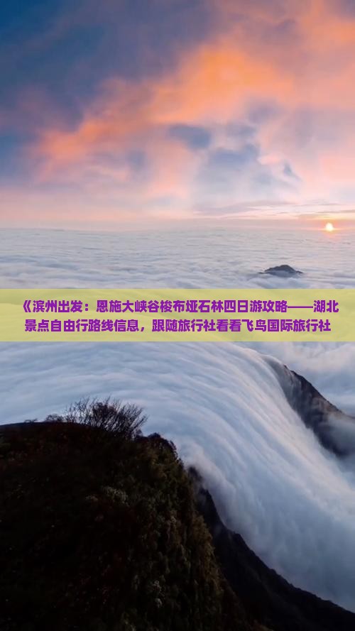 《滨州出发：恩施大峡谷梭布垭石林四日游攻略——湖北景点自由行路线信息，跟随旅行社看看飞鸟国际旅行社》