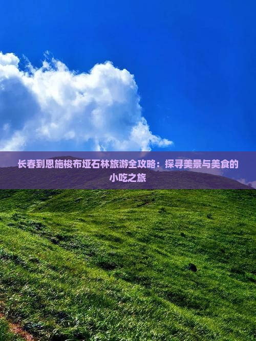 长春到恩施梭布垭石林旅游全攻略：探寻美景与美食的小吃之旅