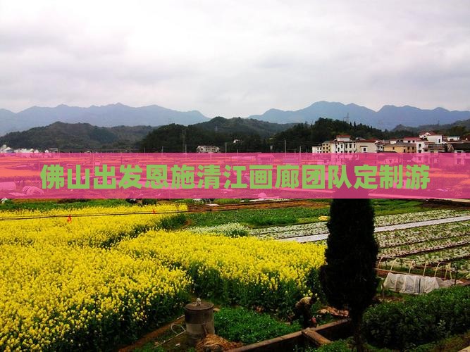 佛山出发恩施清江画廊团队定制游