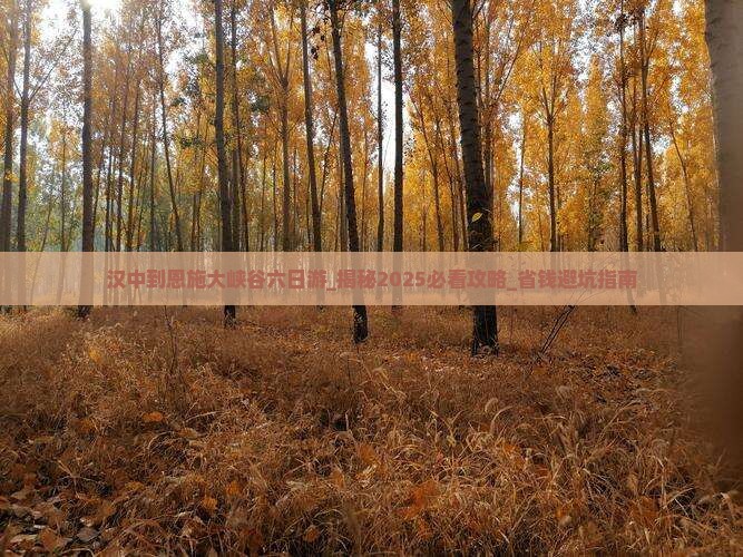 汉中到恩施大峡谷六日游