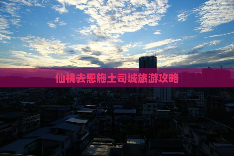 仙桃去恩施土司城门票