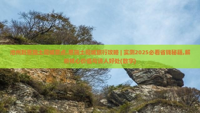 沧州到恩施土司城景点