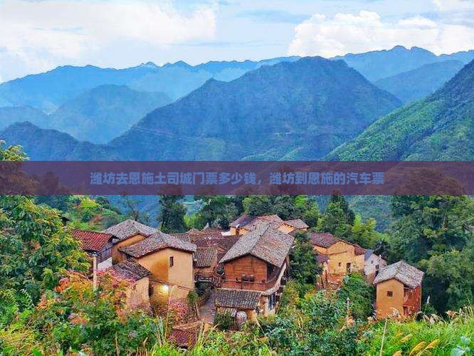 潍坊去恩施土司城门票