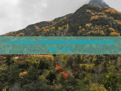 东营到恩施清江画廊大型旅游团