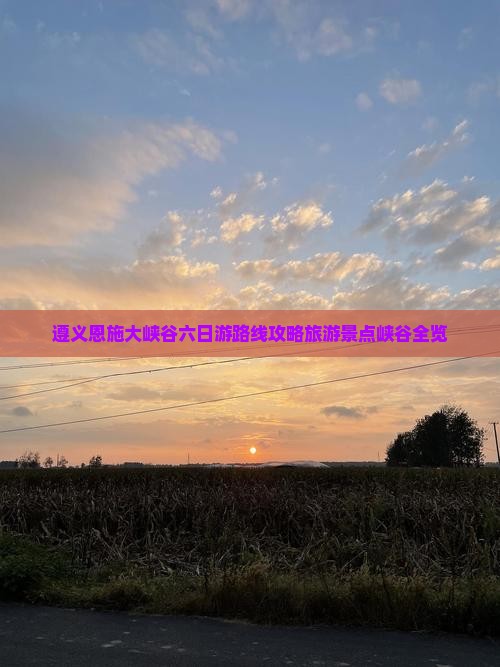 遵义到恩施大峡谷六日游