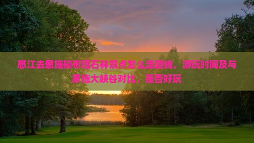 怒江去恩施梭布垭石林景点