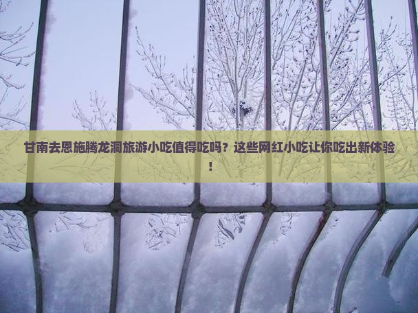 甘南去恩施腾龙洞旅游小吃