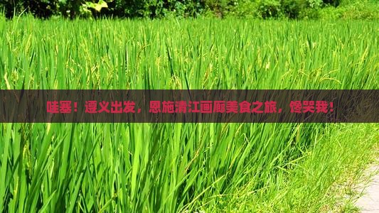 遵义到恩施清江画廊旅游小吃