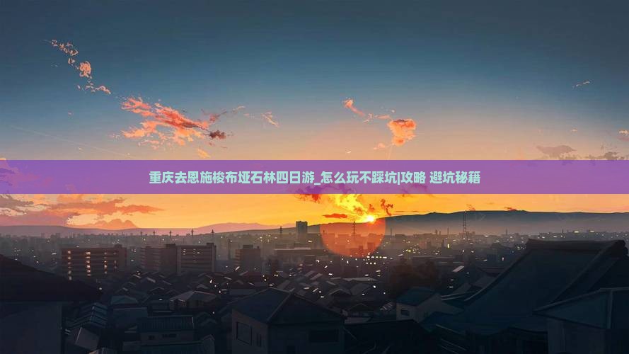 重庆去恩施梭布垭石林四日游