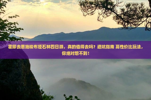 霍邱去恩施梭布垭石林四日游