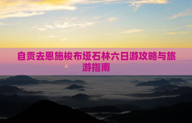 自贡去恩施梭布垭石林六日游