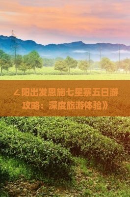 ∠阳出发恩施七星寨五日游攻略：深度旅游体验》