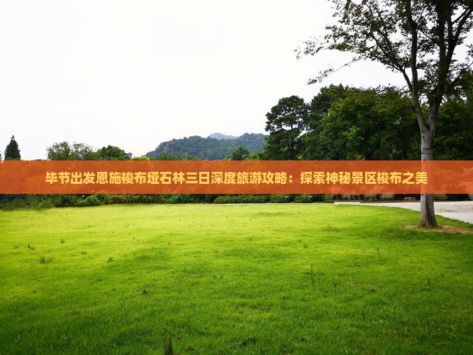 毕节出发恩施梭布垭石林三日深度旅游攻略：探索神秘景区梭布之美