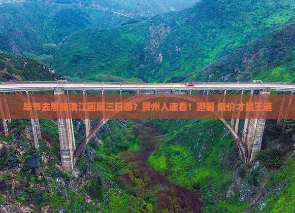 毕节去恩施清江画廊三日游？贵州人速看！避暑+低价才是王道