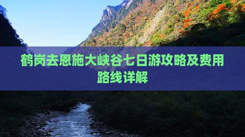 鹤岗去恩施大峡谷七日游攻略及费用路线详解