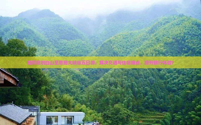 如何规划白山至恩施大峡谷五日游，解决交通与住宿痛点，提升旅行体验？