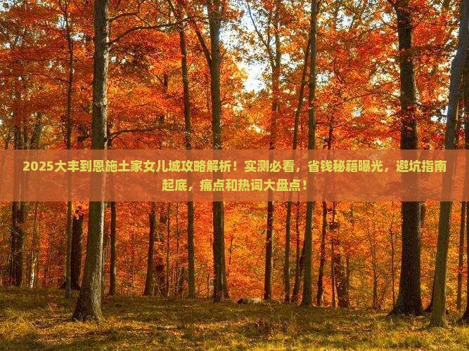大丰到恩施土家女儿城攻略