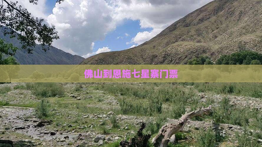 佛山到恩施七星寨门票