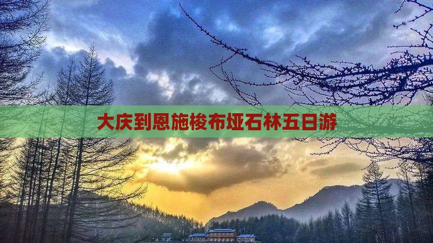 大庆到恩施梭布垭石林五日游