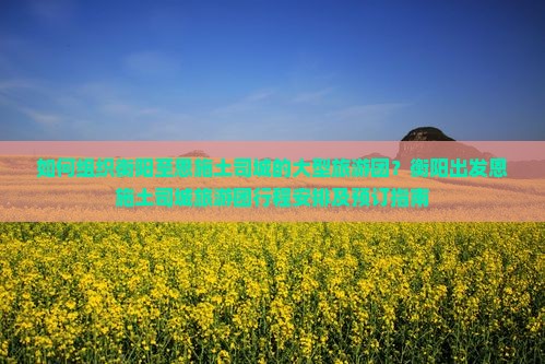 如何组织衡阳至恩施土司城的大型旅游团？衡阳出发恩施土司城旅游团行程安排及预订指南