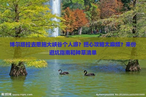博尔塔拉去恩施大峡谷个人游？担心攻略太麻烦？来份避坑指南和种草清单