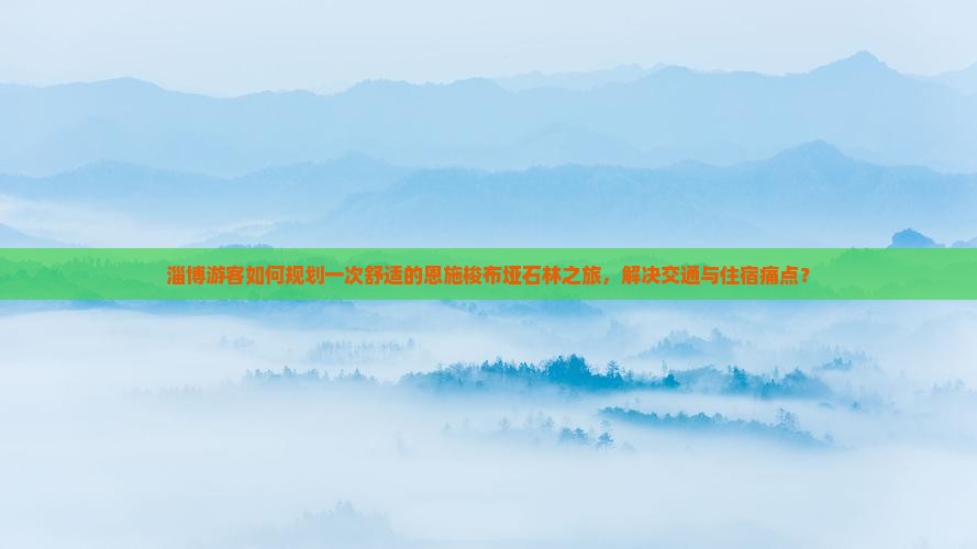 淄博游客如何规划一次舒适的恩施梭布垭石林之旅，解决交通与住宿痛点？