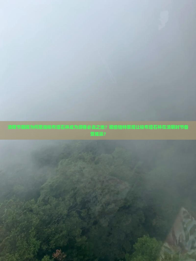 清明节期间为何恩施梭布垭石林成为游客必去之地？哪些独特景观让梭布垭石林在清明时节备受推崇？
