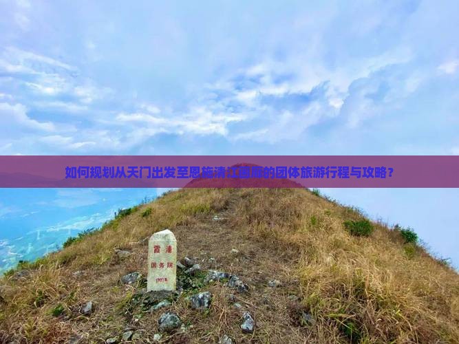如何规划从天门出发至恩施清江画廊的团体旅游行程与攻略？
