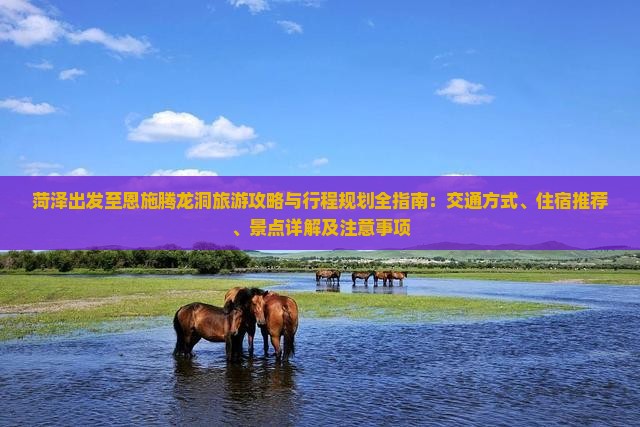 菏泽出发至恩施腾龙洞旅游攻略与行程规划全指南：交通方式、住宿推荐、景点详解及注意事项